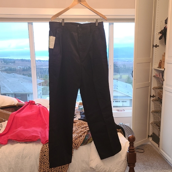 EZ-Care Black 100% Cotton Comfortable Pants 36/30 - Picture 1 of 4